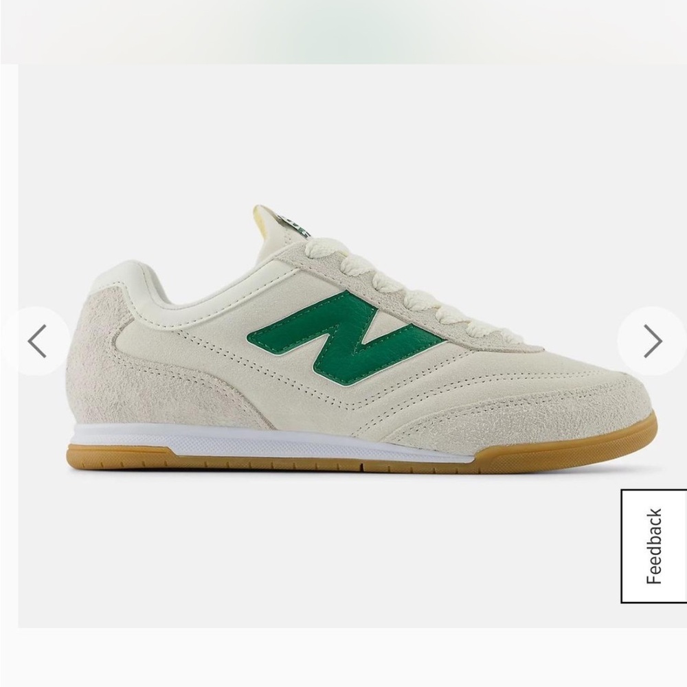 New Balance Off-White and Green Casual Shoes